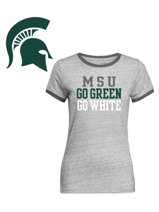 camp david Tops - NWT [Camp David] Michigan State Spartans NCAA MSU Short-Sleeve Shirt Women’s L